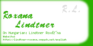 roxana lindtner business card